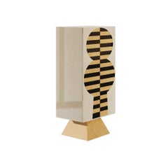 Mid-Century Modern Wooden Cabinet in Gloss Bird Eye, Details in Polished Brass