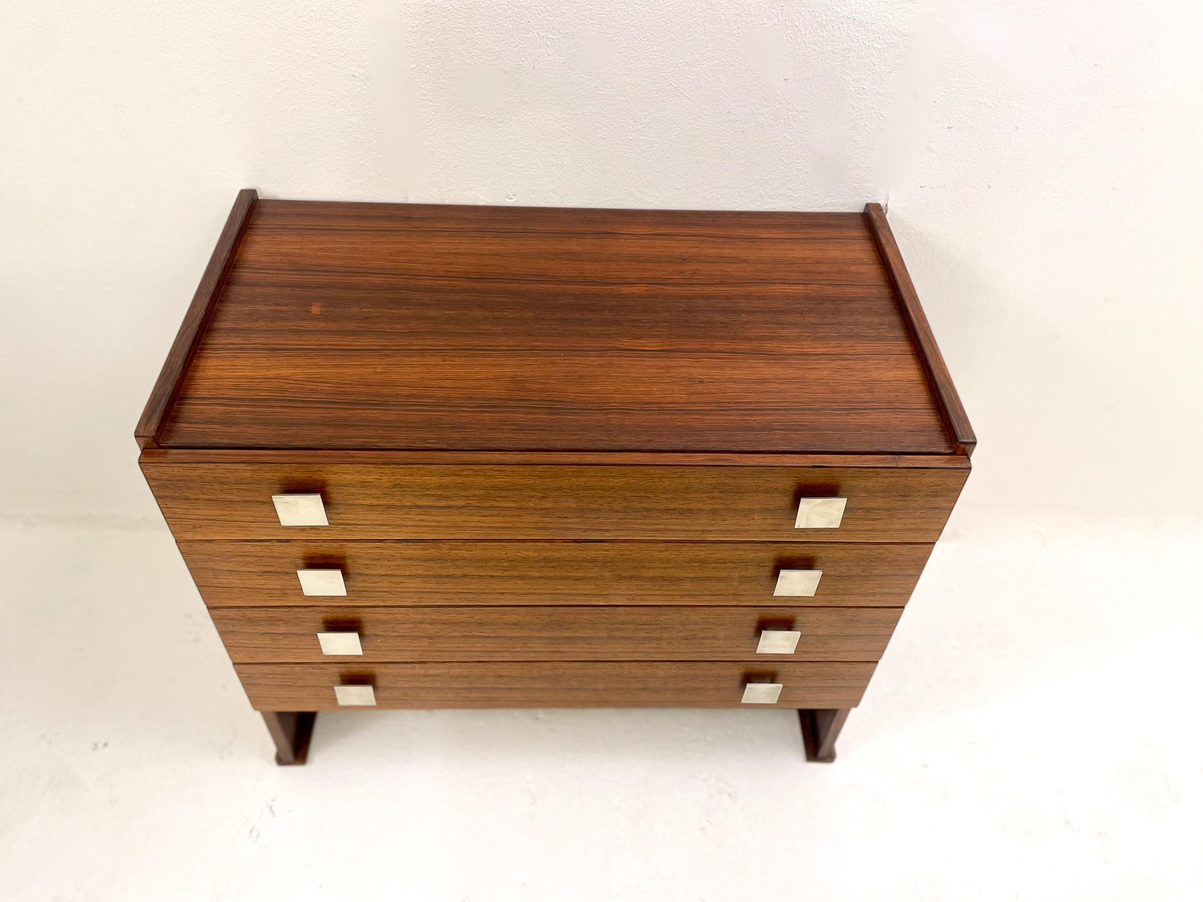 Mid-20th Century Mid-Century Modern Wooden Chest of Drawers, Italy, 1960s For Sale