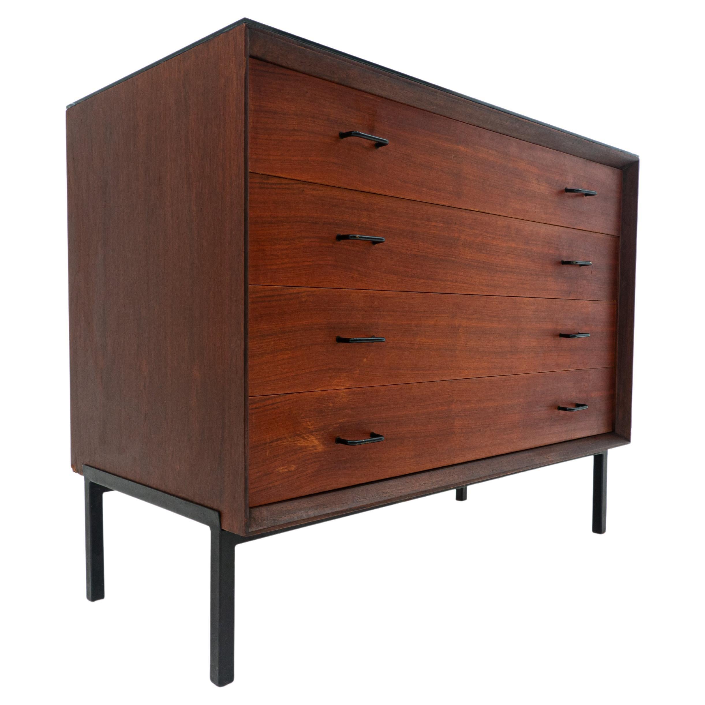 Mid-Century Modern Wooden Chest of Drawers, Italy, 1960s For Sale