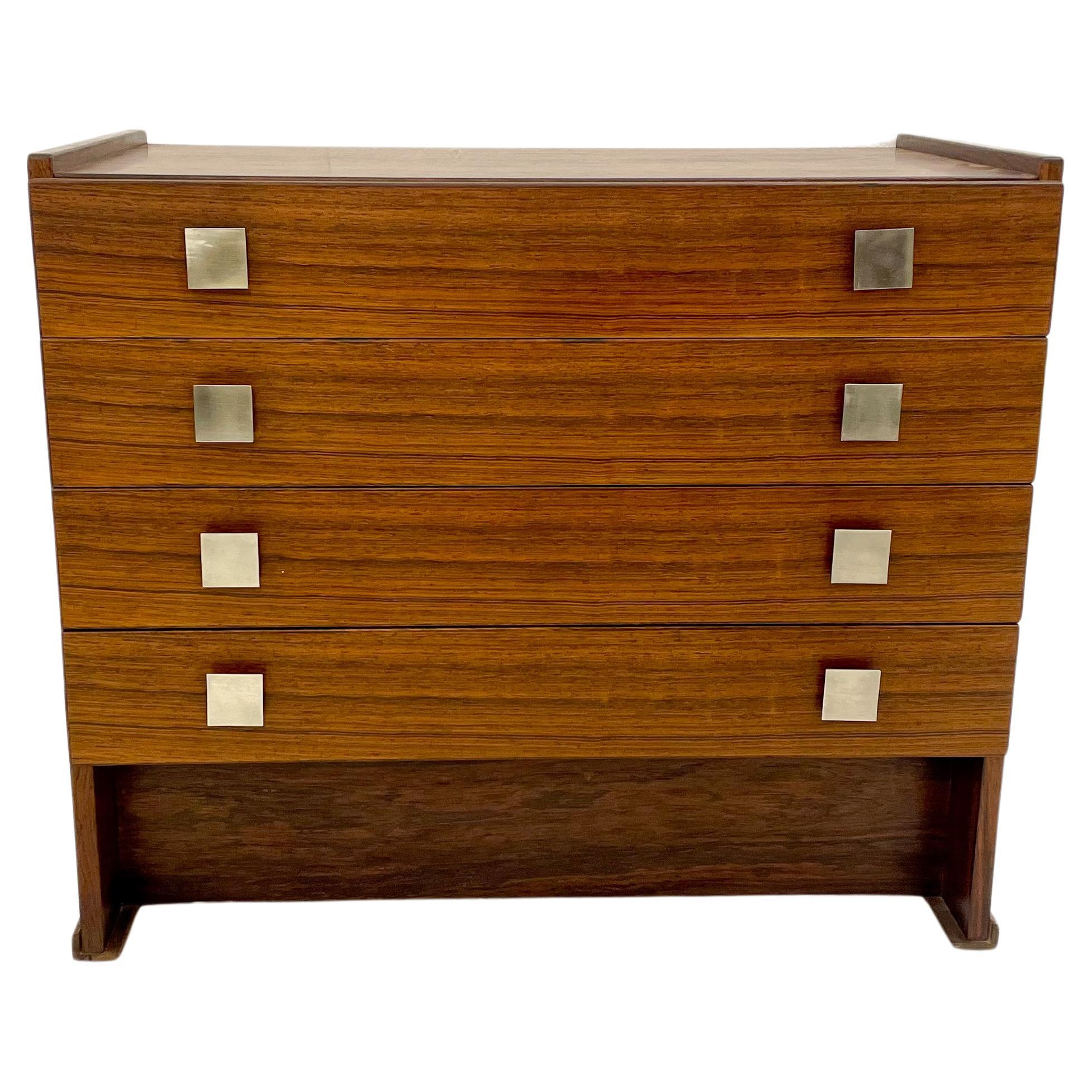 Mid-Century Modern Wooden Chest of Drawers, Italy, 1960s