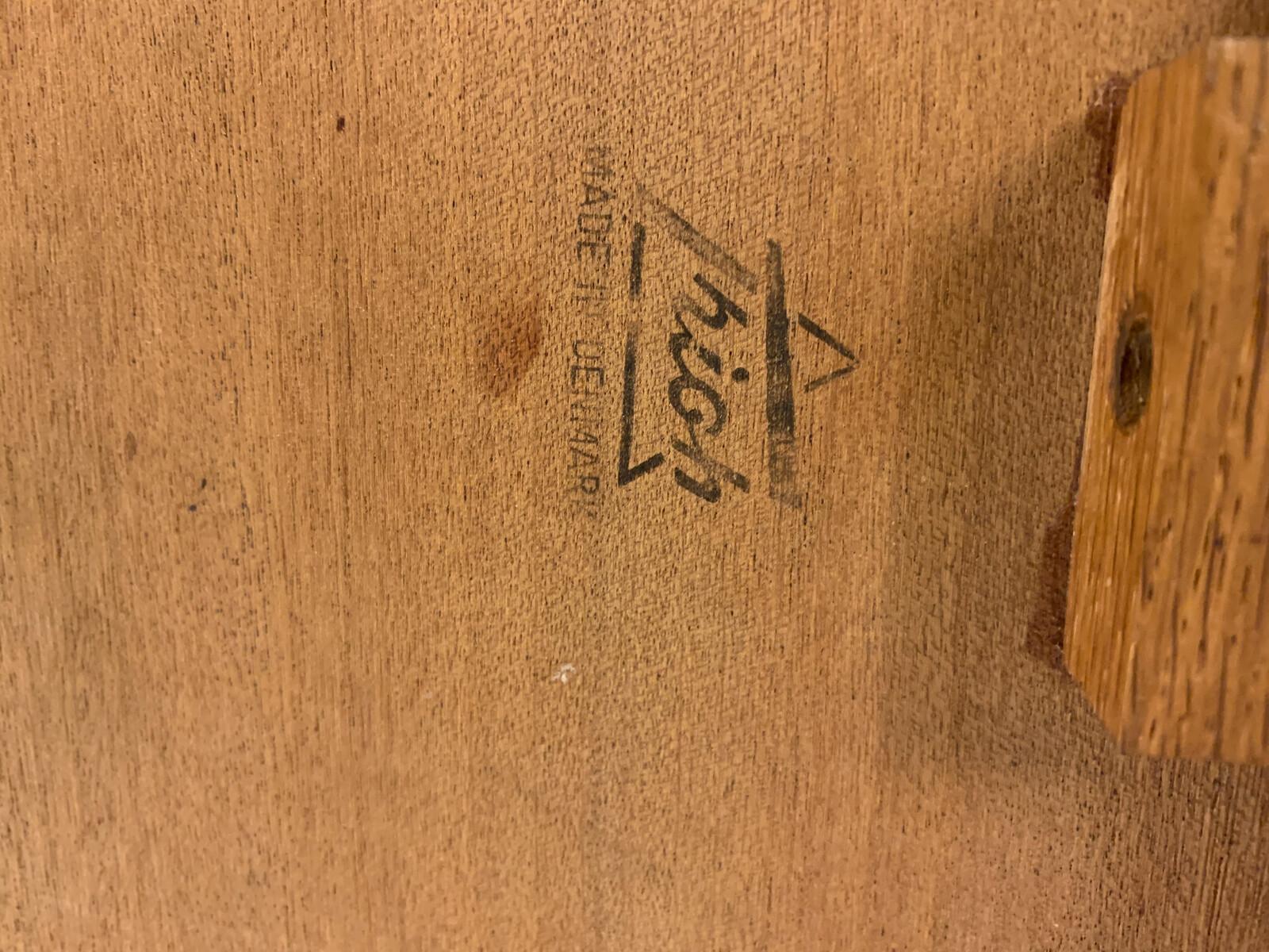 Table basse en bois moderne du milieu du siècle, Danemark, années 1960.