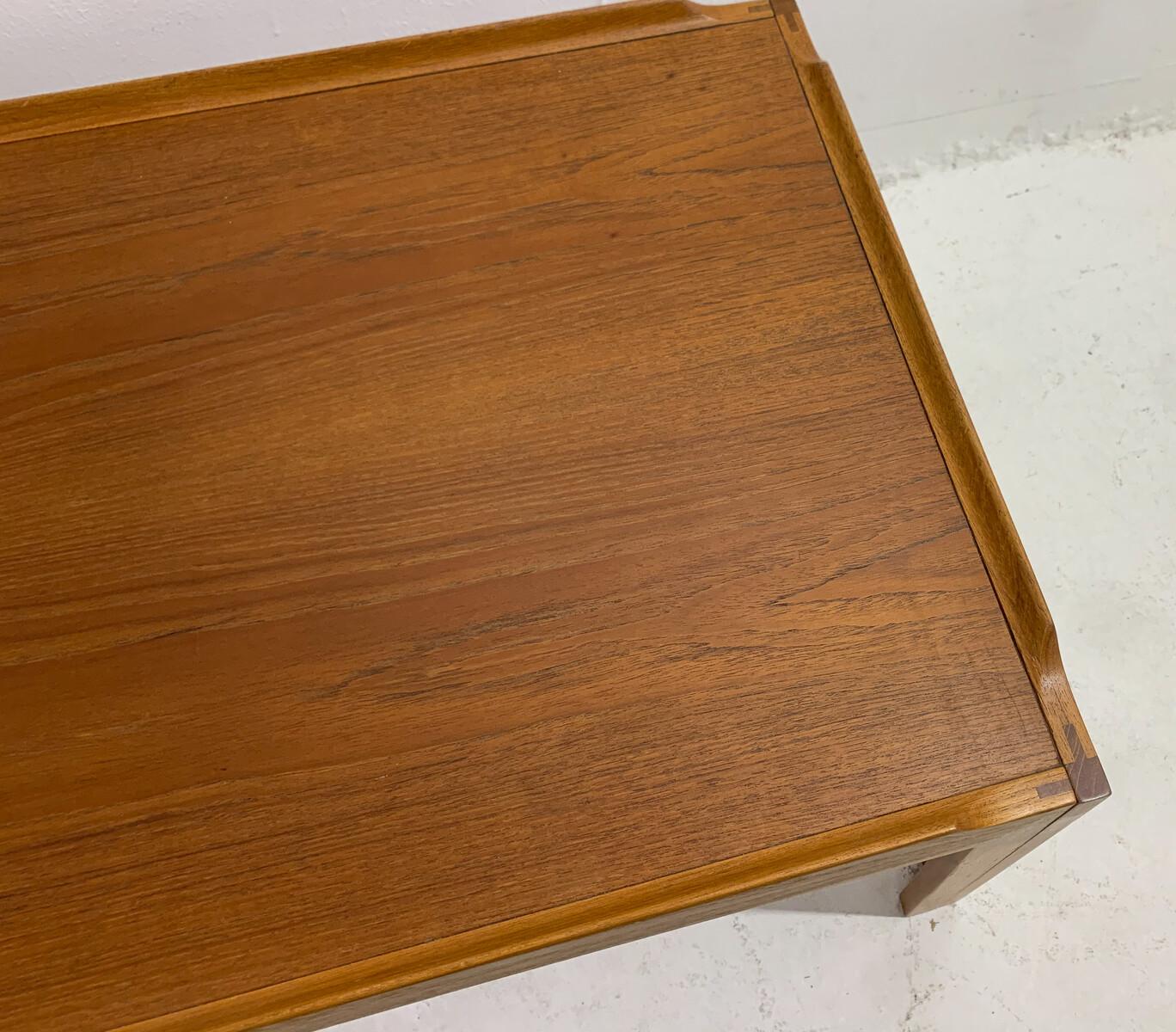 Mid-20th Century Mid-Century Modern Wooden Coffee Table, Denmark, 1960s For Sale