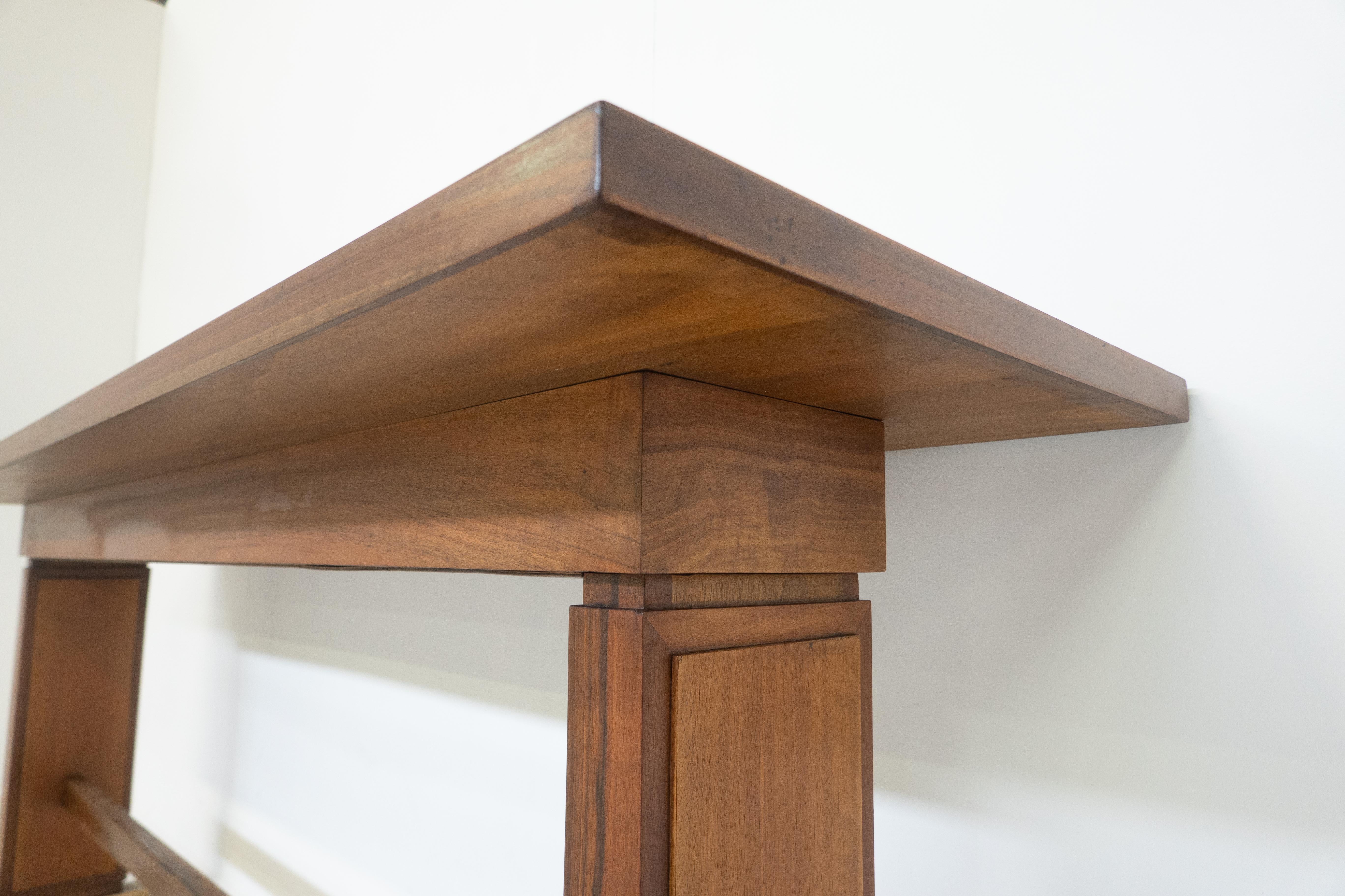 Mid-Century Modern Wooden Console Table by Giovanni Michelucci, 1960s For Sale 3