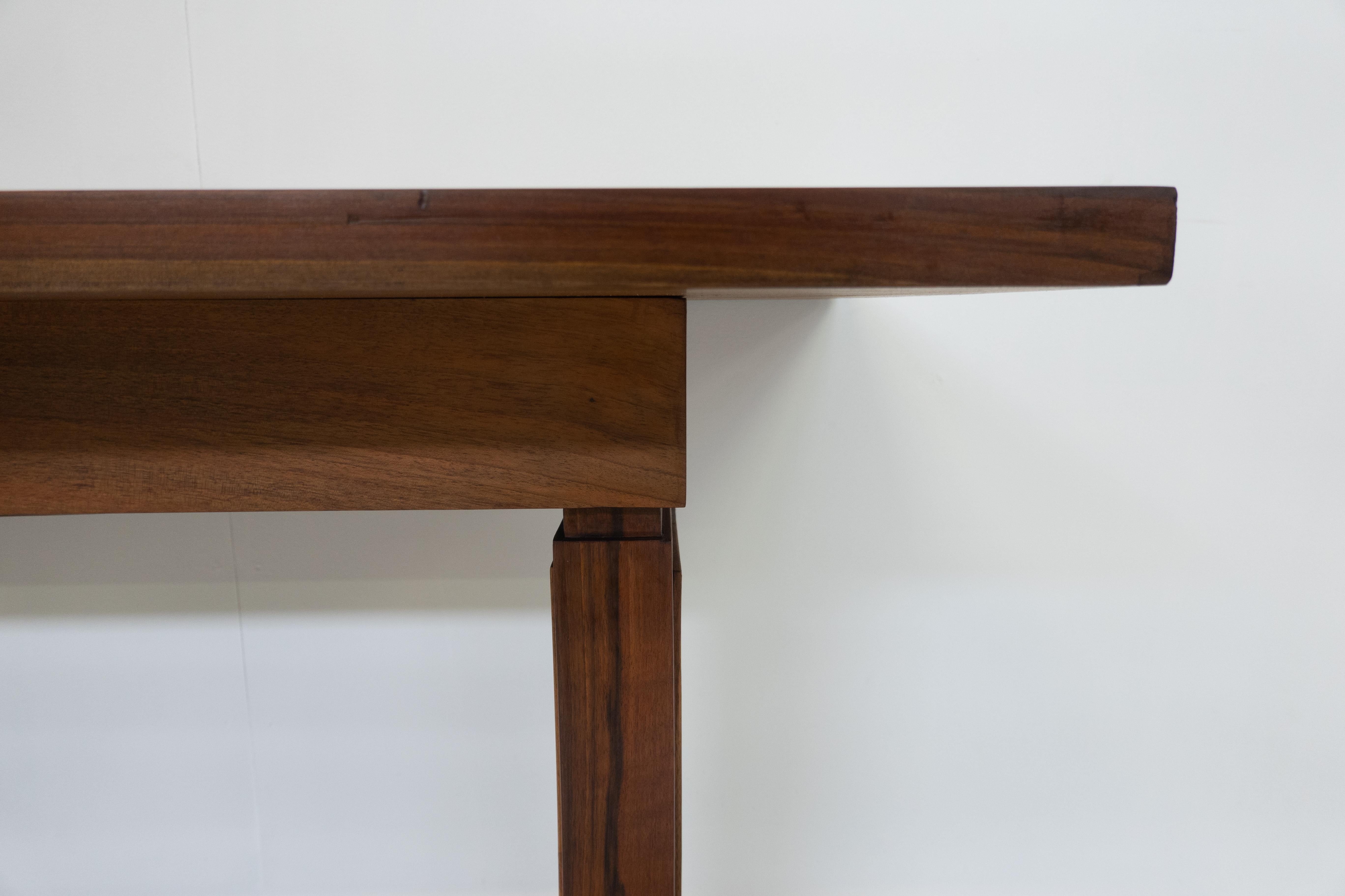 Mid-Century Modern Wooden Console Table by Giovanni Michelucci, 1960s For Sale 4