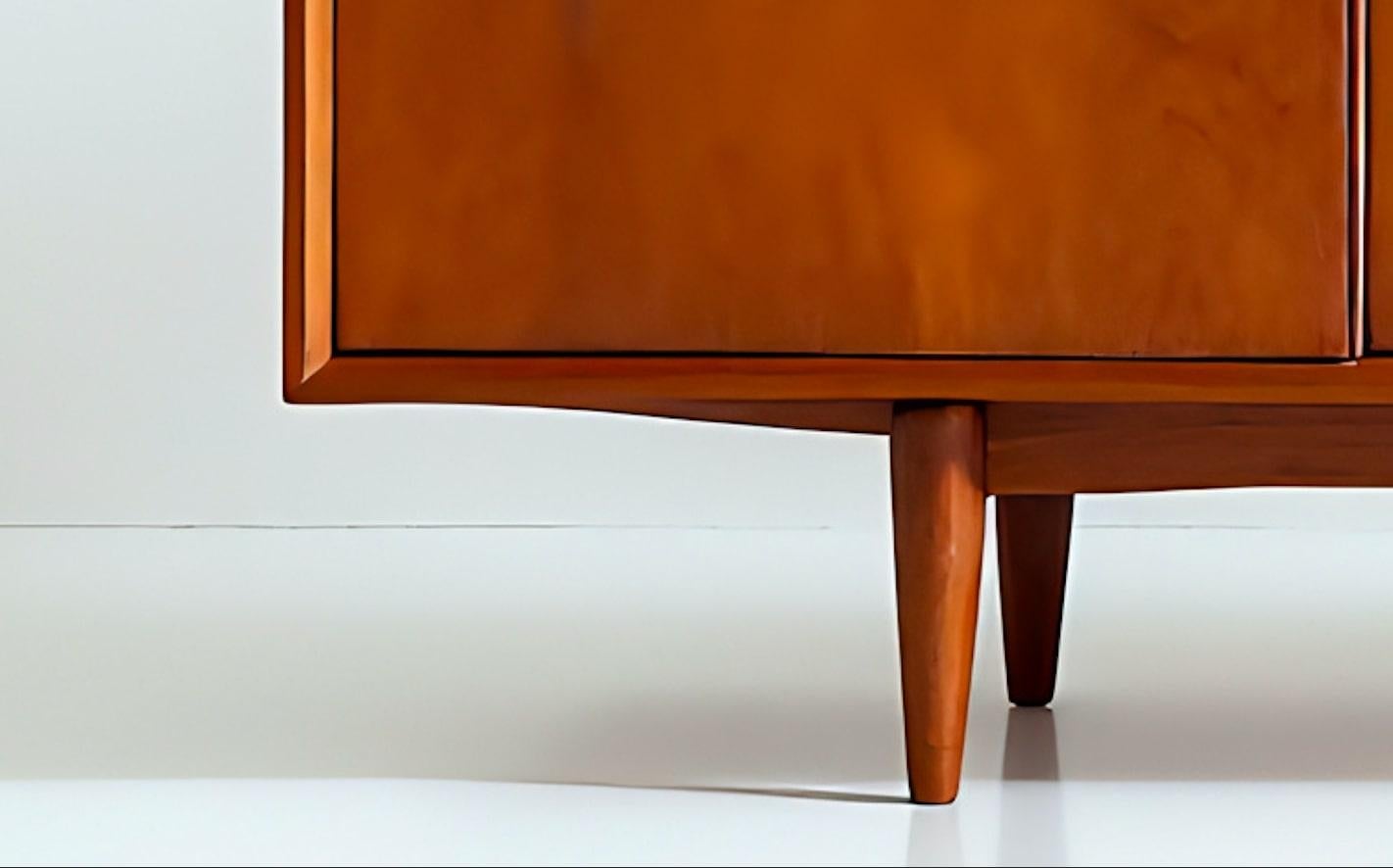 Mid-Century Modern Wooden Credenza by Artisanal In New Condition For Sale In New York, NY