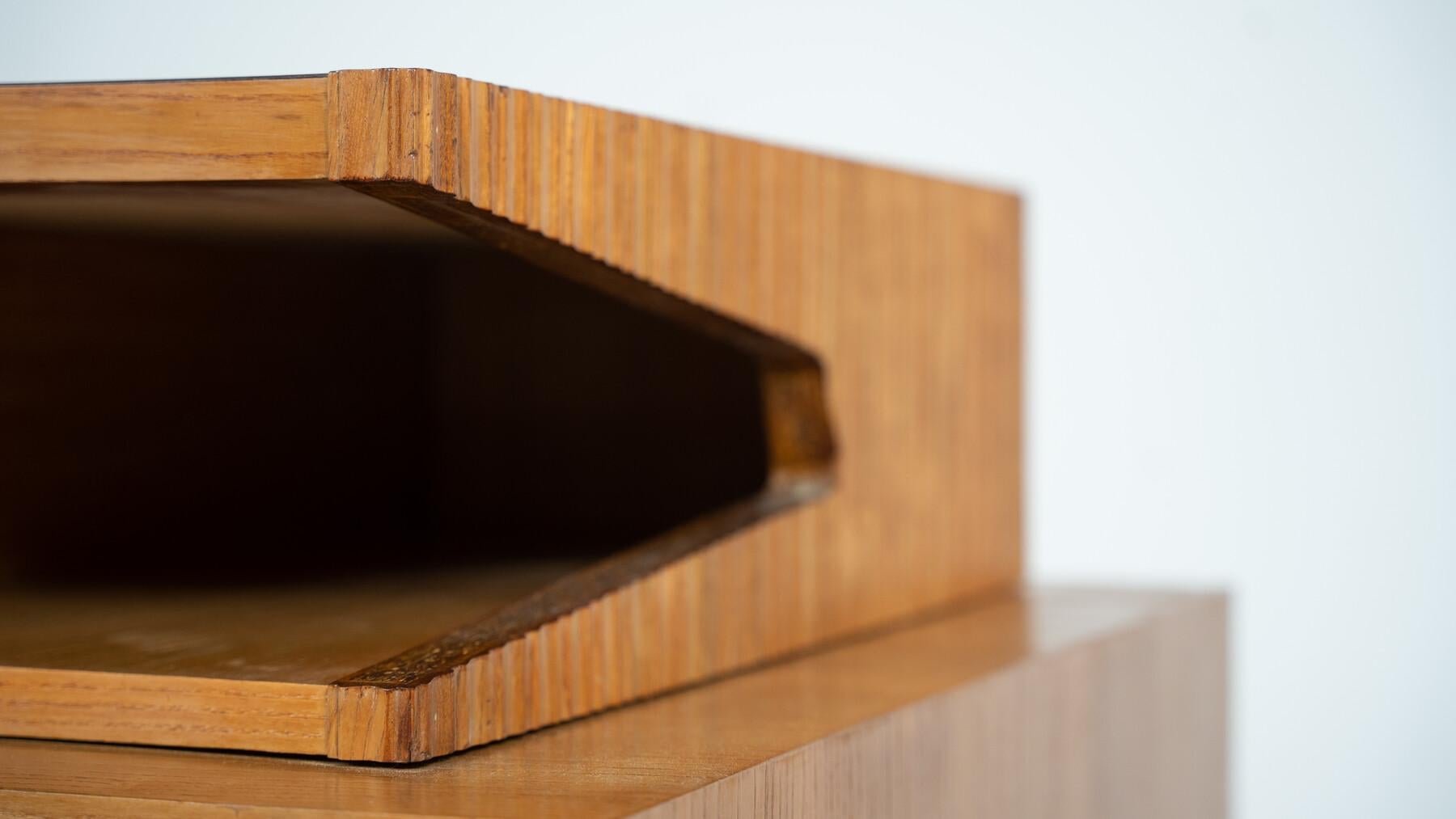 Escritorio de madera moderno de mediados de siglo de Barovero, Italia, años 60 mediados del siglo XX en venta