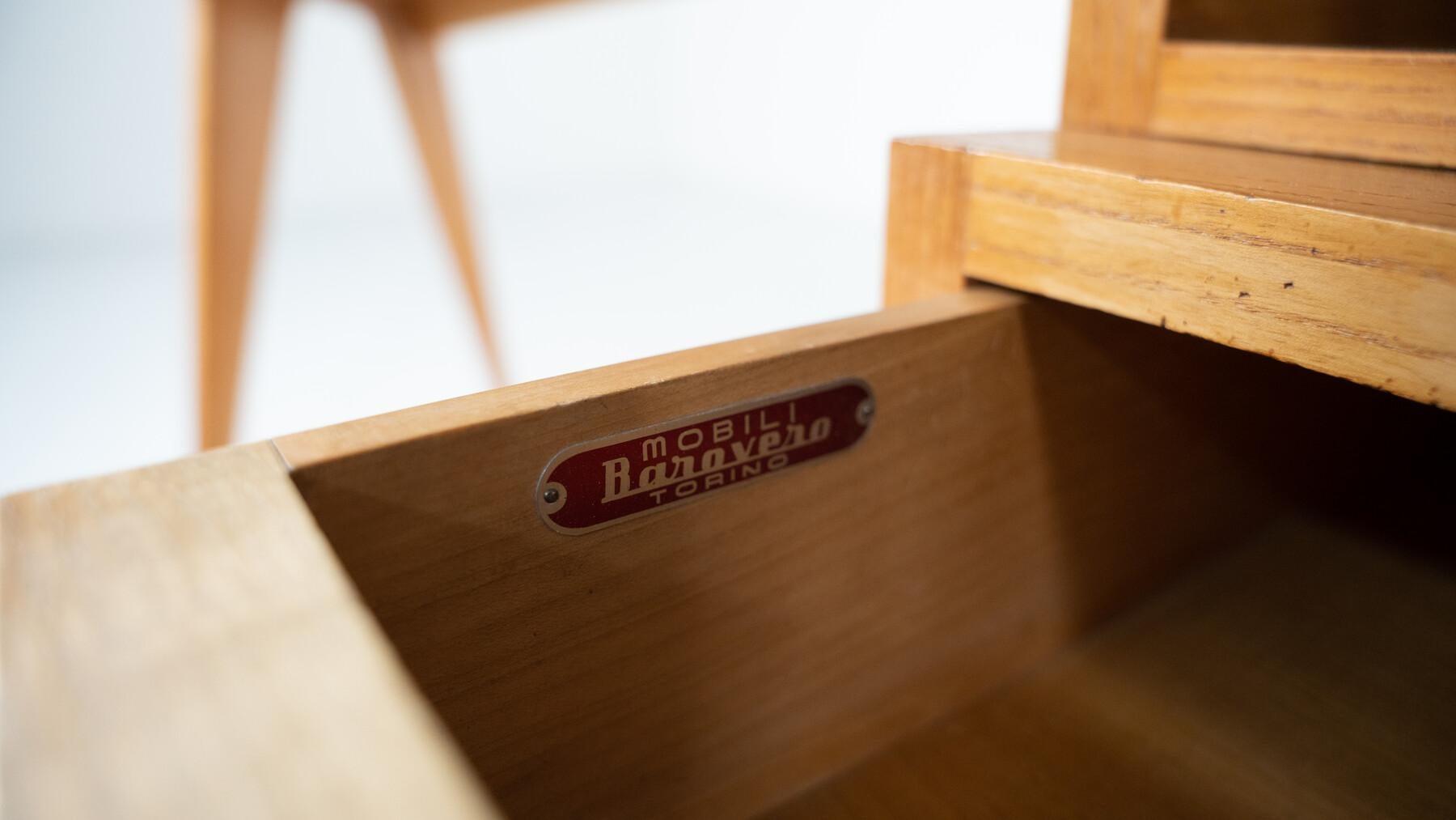 Escritorio de madera moderno de mediados de siglo de Barovero, Italia, años 60 en venta 2