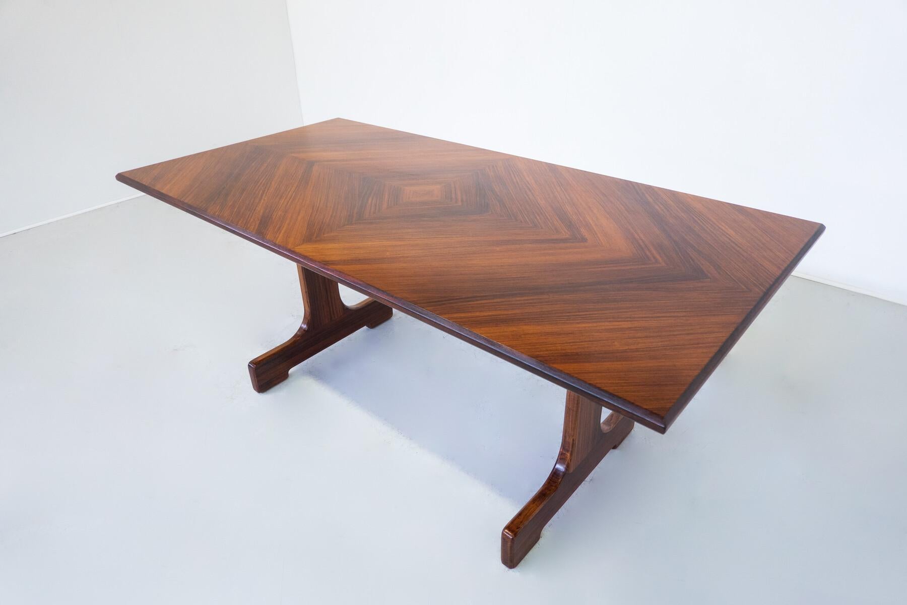 Moderner Esstisch aus Holz aus der Mitte des Jahrhunderts, 1970er Jahre