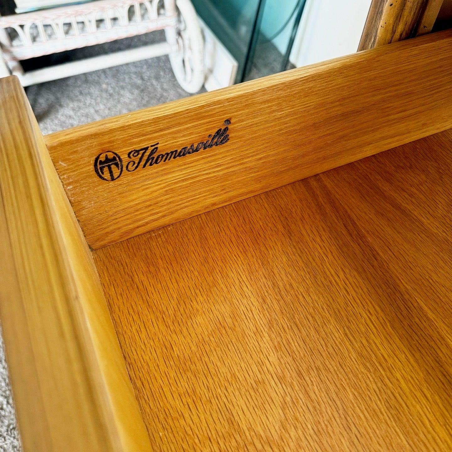 Mid Century Modern Wooden Dresser by Thomasville For Sale 1