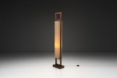 Mid Century Modern Wooden Floor Lamp, Europe Mid-20th Century