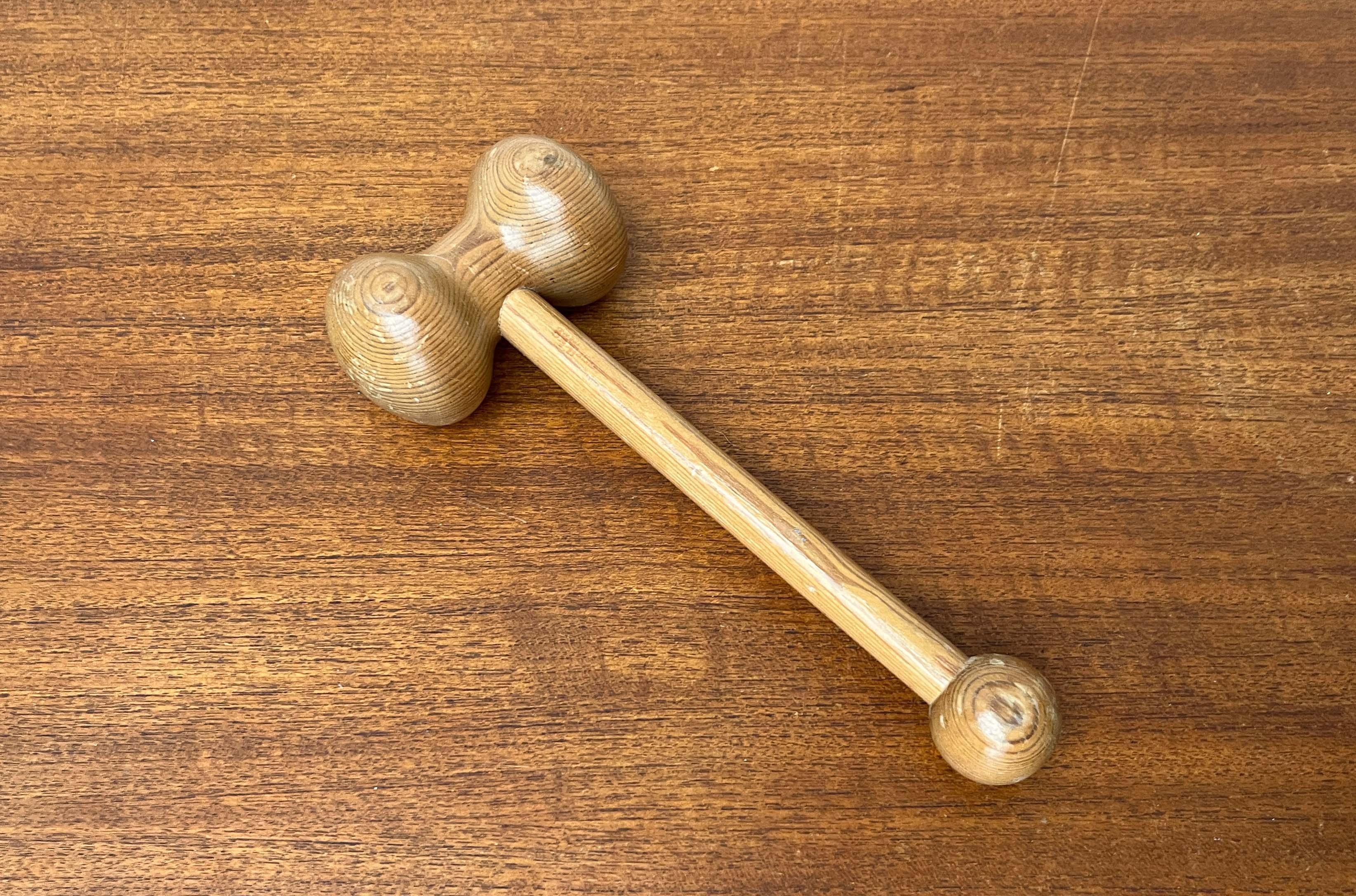 Mid-Century Modern Wooden Hammer from Aarikka, Finland, 1960s im Angebot 2