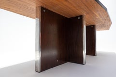 Mid-Century Modern Wooden Italian Conference Table by MIM, 1960s