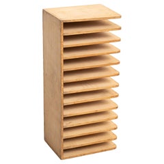 Portariviste in legno della metà del secolo scorso, circa 1950 - stile Bauhaus