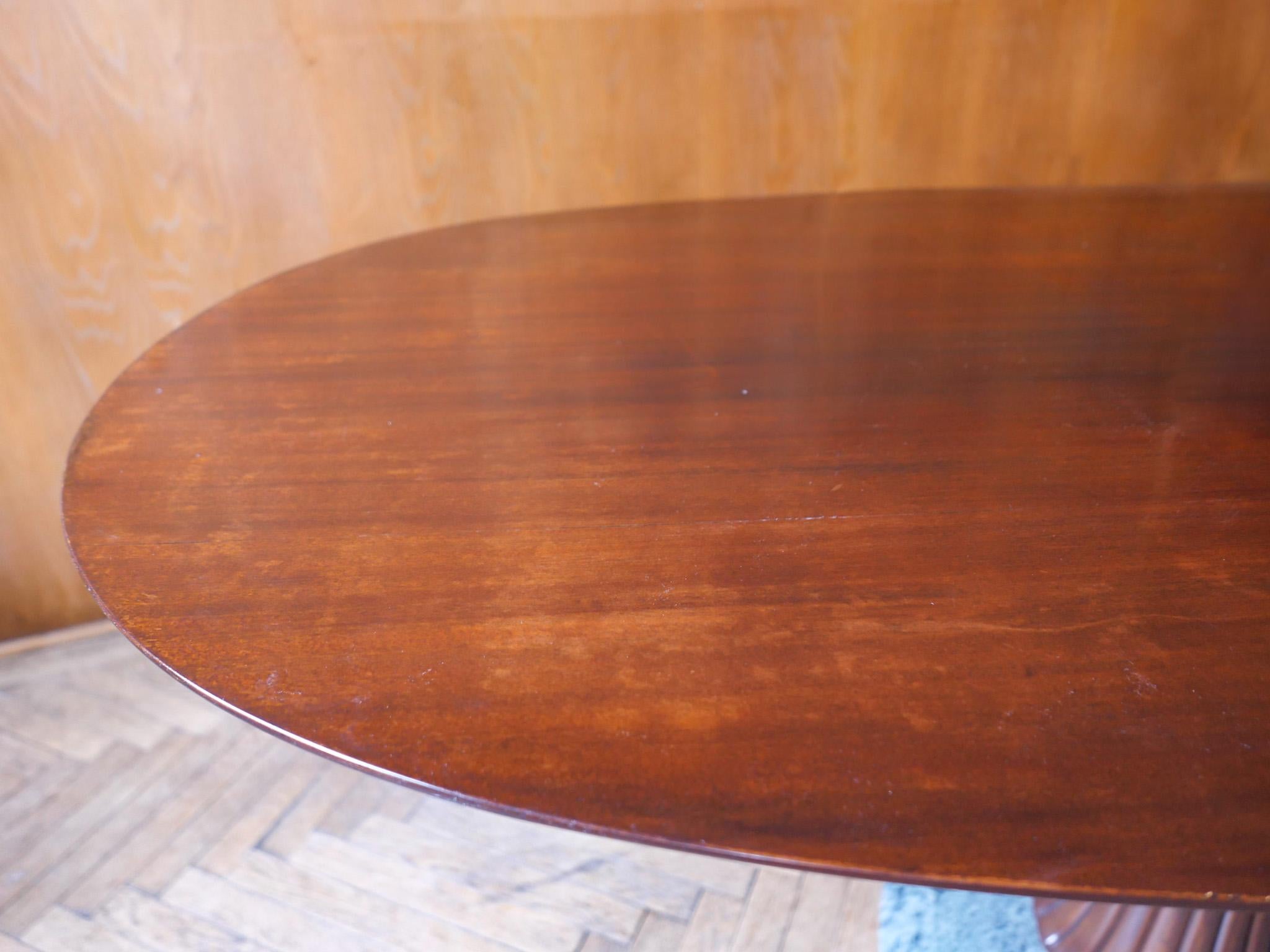  Mid-Century Modern Wooden Marble Dining Table attr. to O. Borsani, Italy 1950s 8
