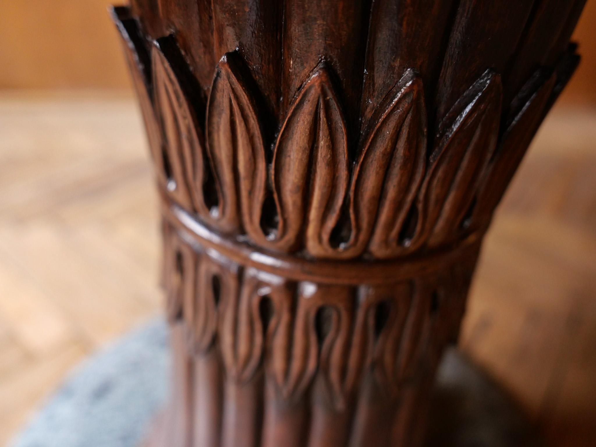 Mesa de comedor moderna de mediados de siglo, de madera y mármol, atribuida a O. Borsani, Italia Años 50 mediados del siglo XX