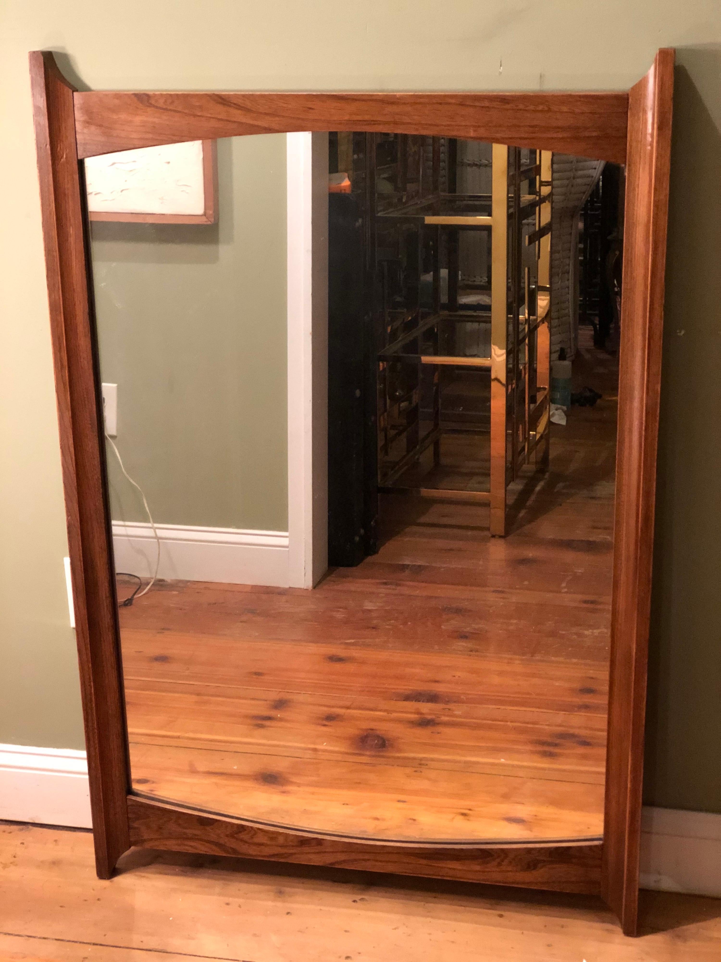 Mid-Century Modern Wooden Mirror 8