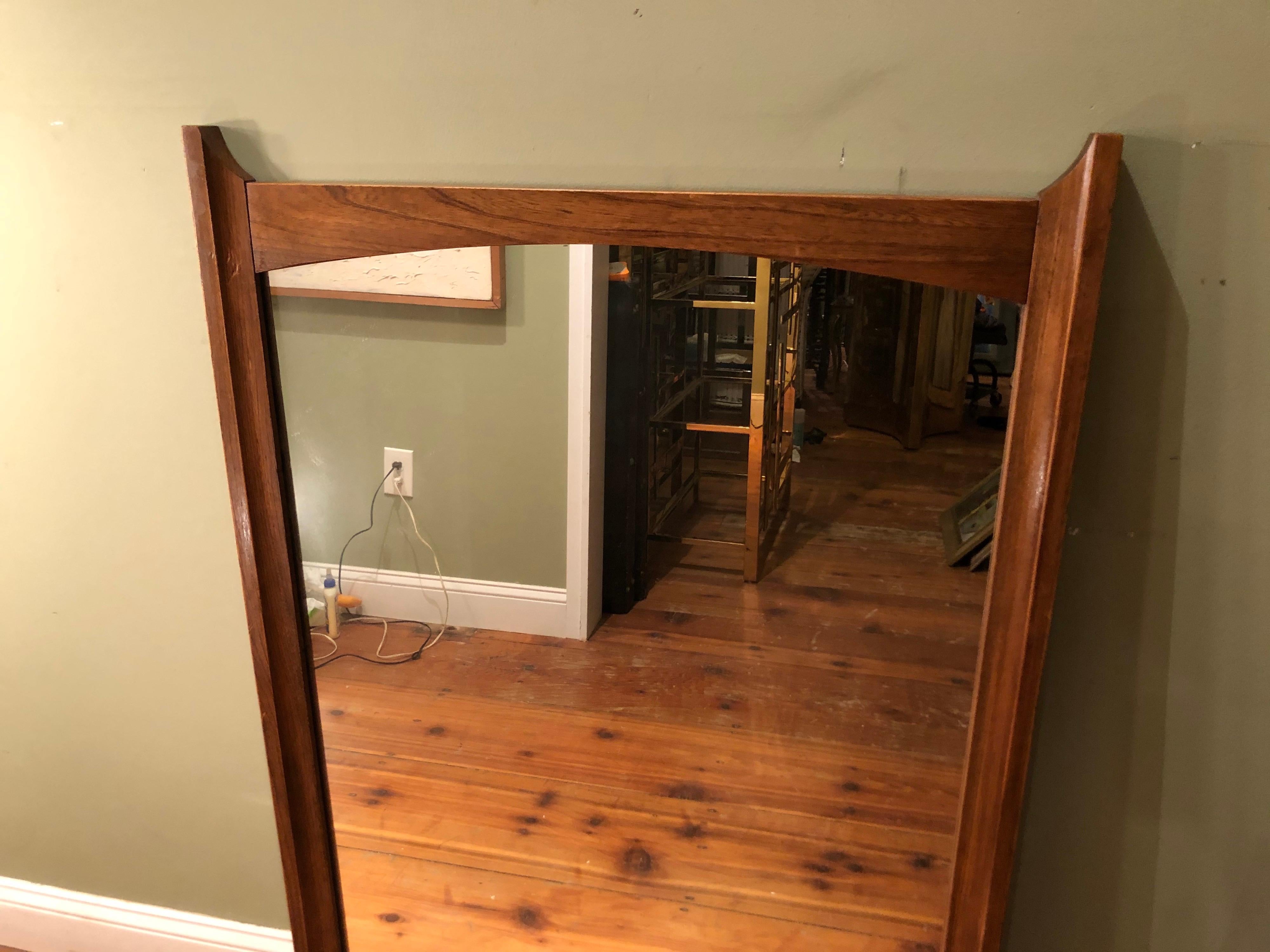 Mid-Century Modern Wooden Mirror 10