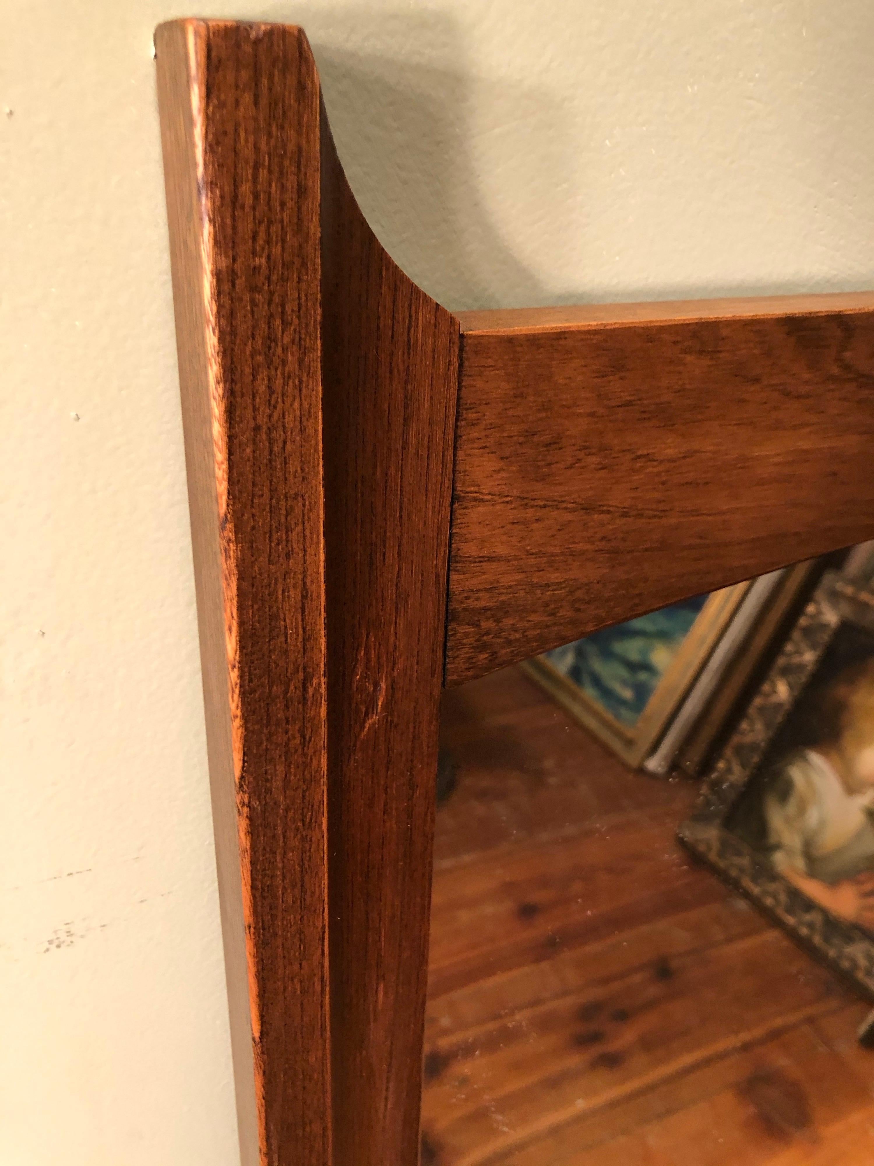 Mid-Century Modern Wooden Mirror 13
