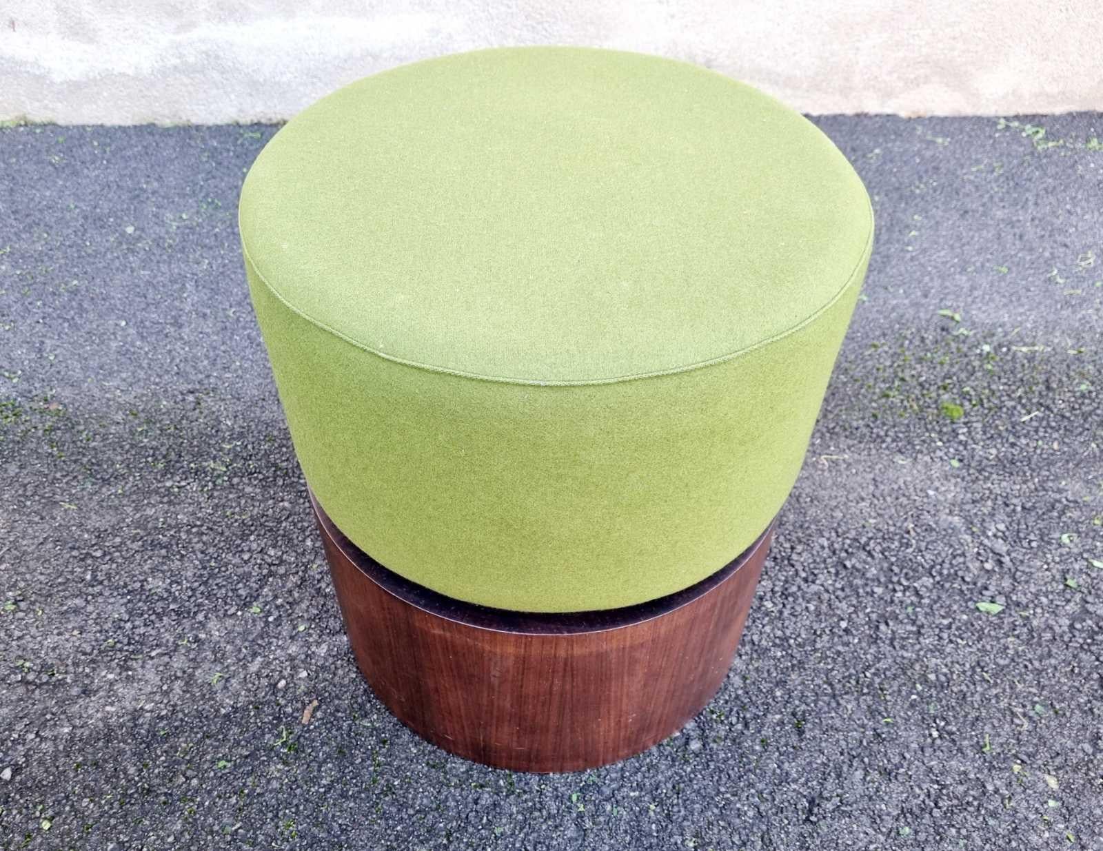 Mid Century Modern Wooden Ottoman, Italy 60s For Sale 4