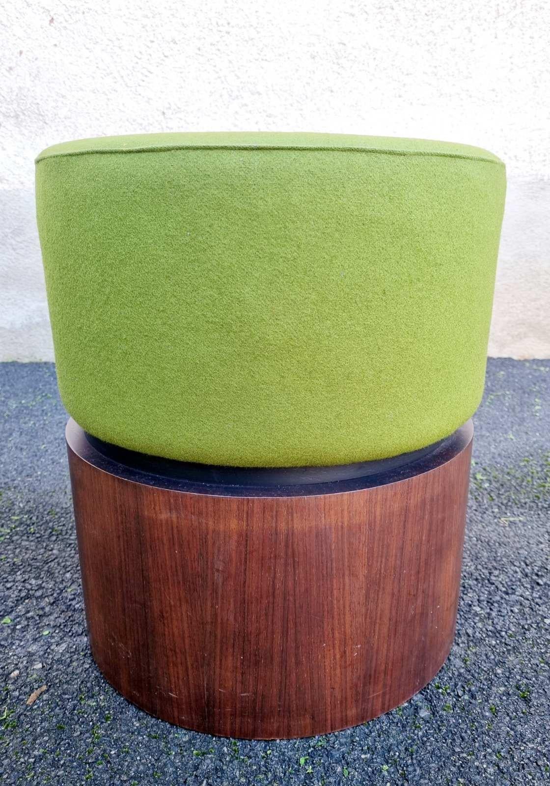 Mid-Century Modern Mid Century Modern Wooden Ottoman, Italy 60s For Sale