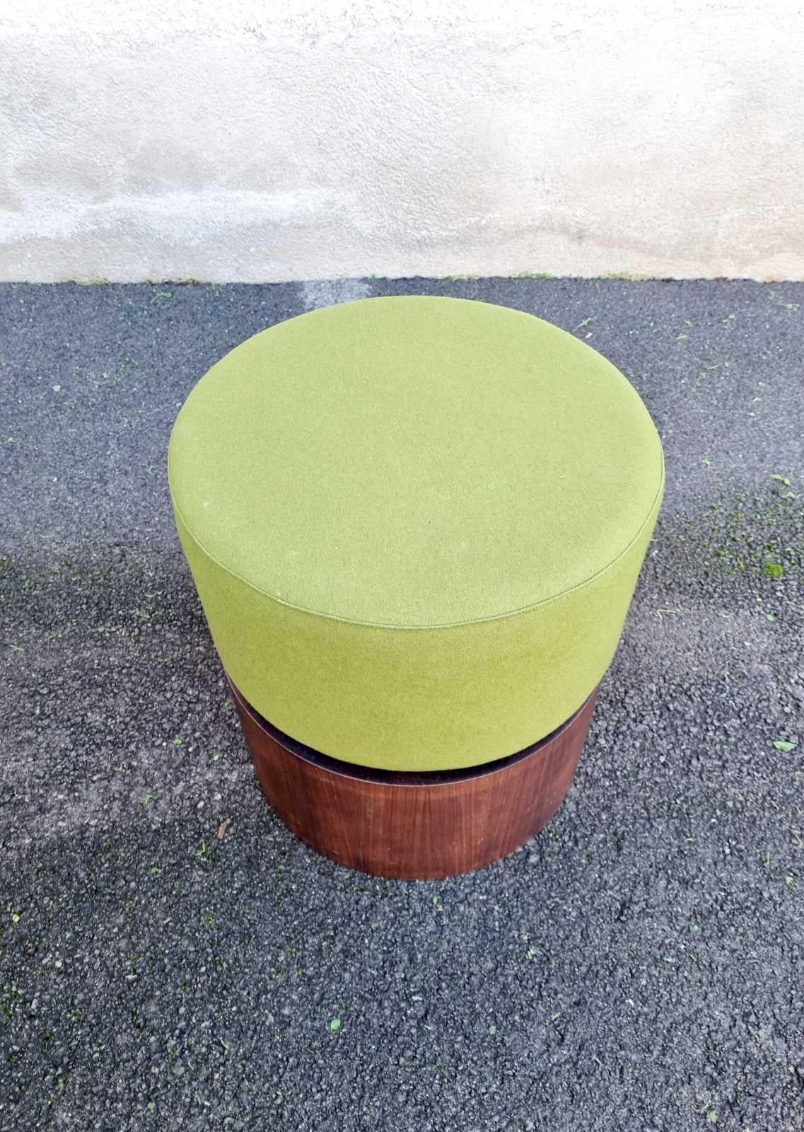 Italian Mid Century Modern Wooden Ottoman, Italy 60s For Sale