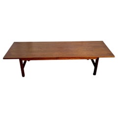 Mid Century Modern Wooden Rectangular Coffee Table