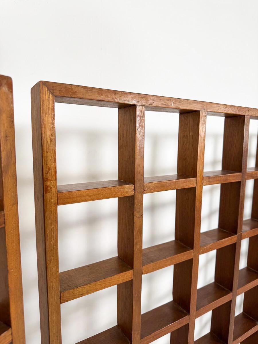 European Mid-Century Modern Wooden Screen, 1960s, Sold per panel. For Sale