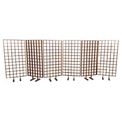 Mid-Century Modern Wooden Screen, 1960s, Sold per panel.