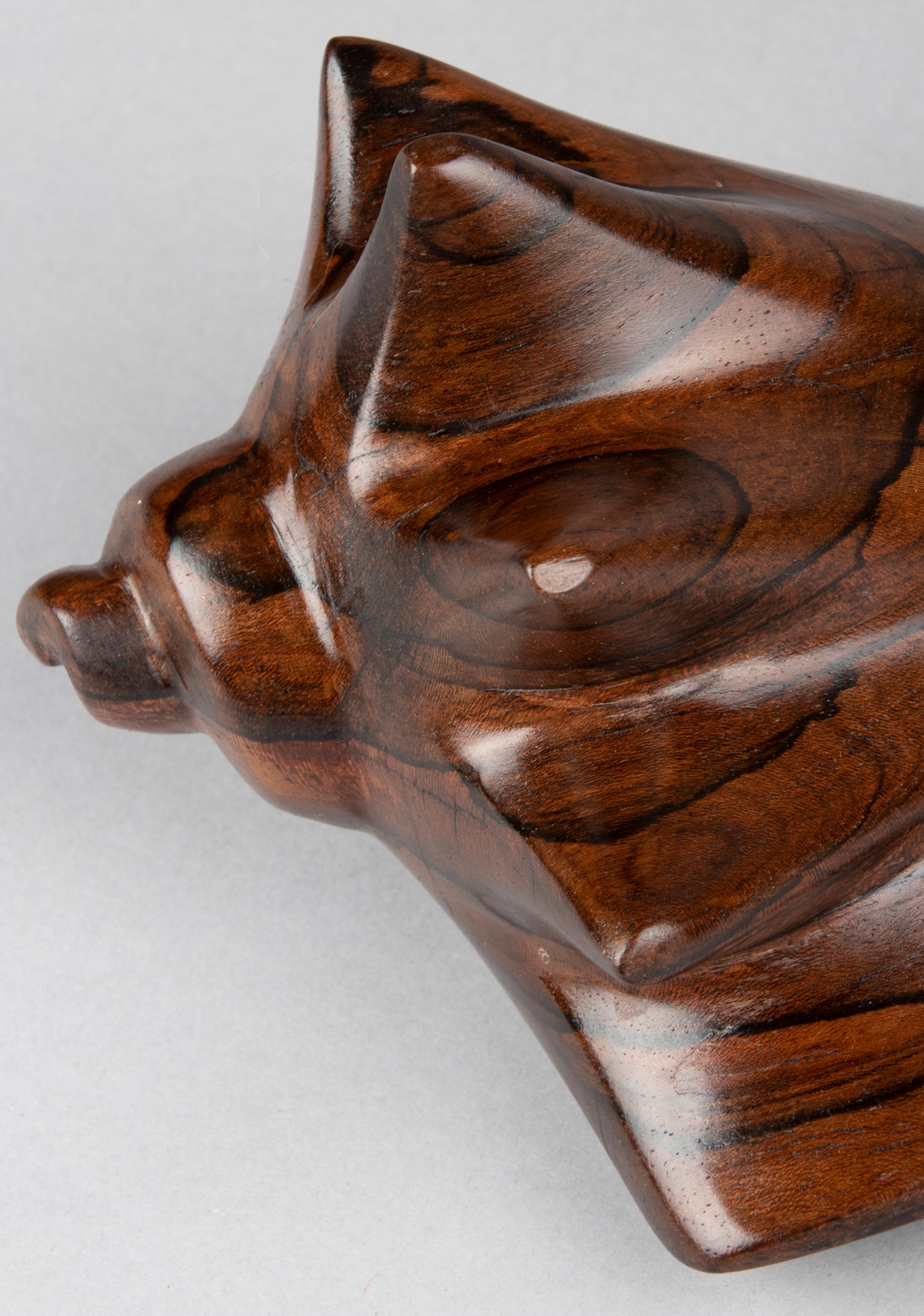 Sculpture en bois du milieu du siècle en forme de coquillage en vente 2