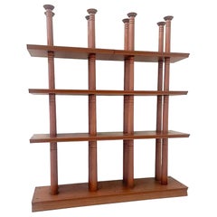 Mid-Century Modern Wooden Shelves, Italy, 1960s