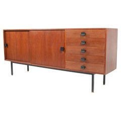 Aparador de madera moderno de mediados de siglo, años 60