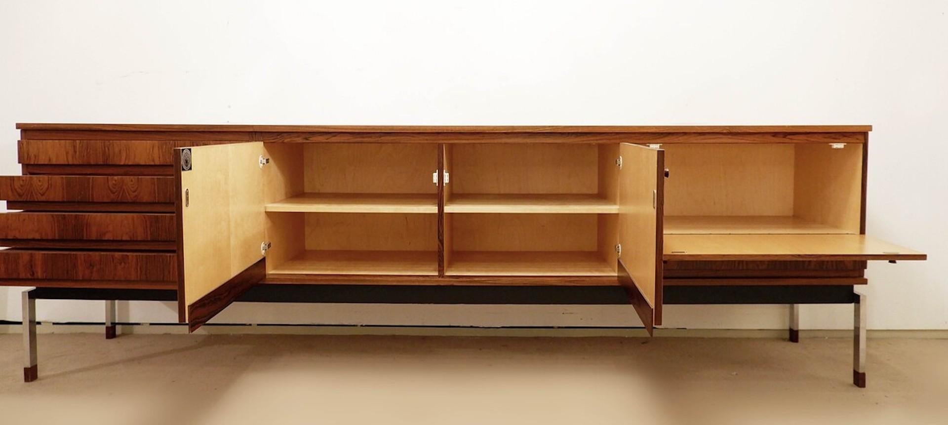Mid-Century Modern Wooden Sideboard by Alfred Hendrickx, Belform, 1970s 2