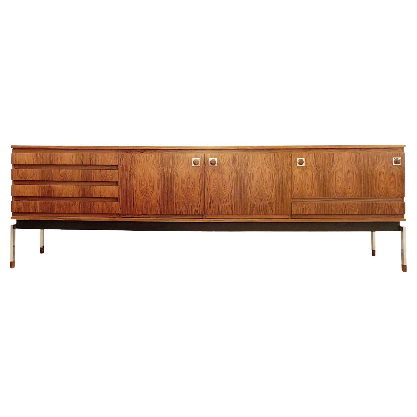 Mid-Century Modern Wooden Sideboard by Alfred Hendrickx, Belform, 1970s