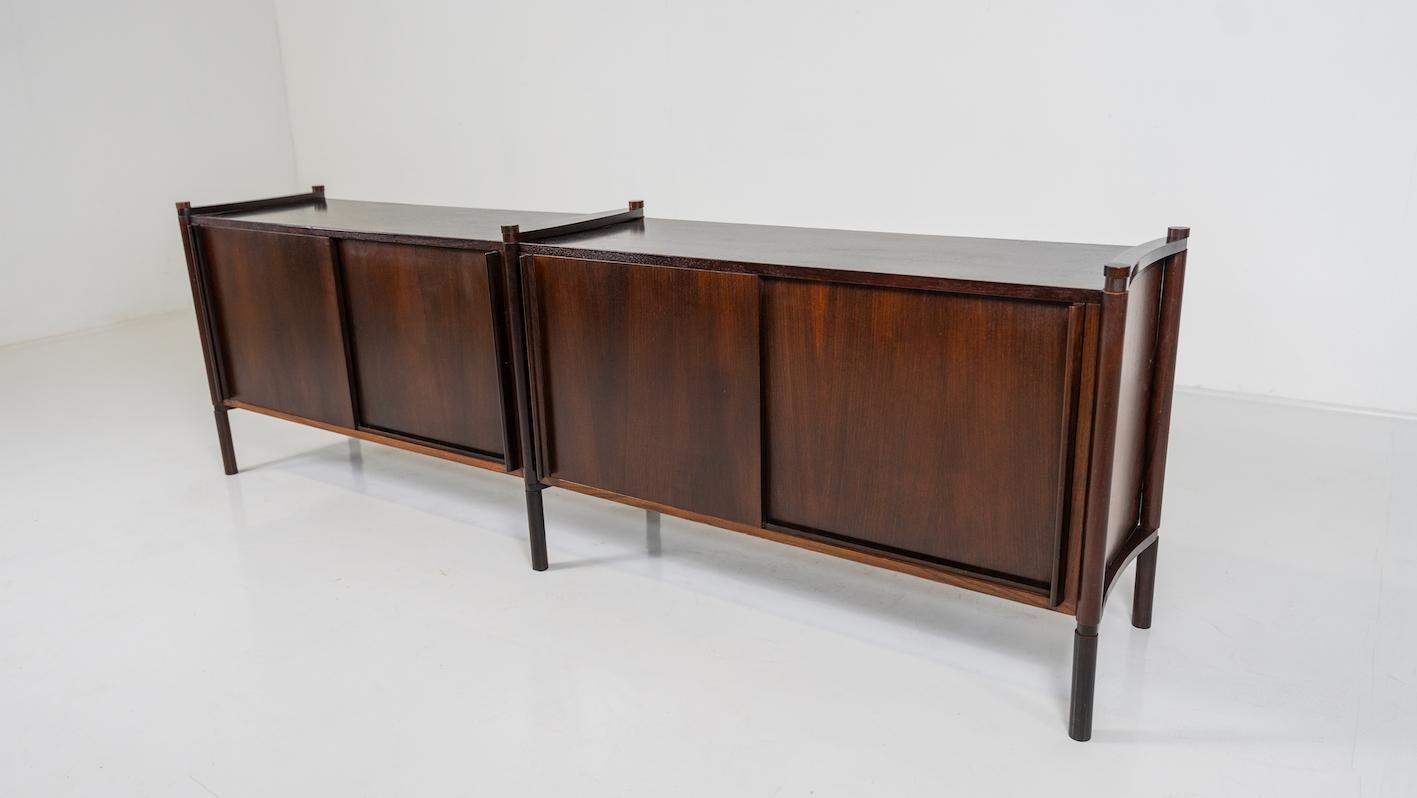Mid-Century Modern Wooden Sideboard by Fukuoh Hirozi for Gavina, 1960s In Good Condition In Brussels, BE
