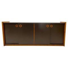 Mid-Century Modern Wooden Sideboard, Italy 1970s