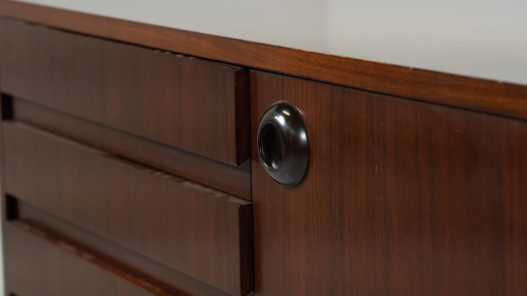 20th Century Mid-Century Modern Wooden Sideboard, Italy For Sale