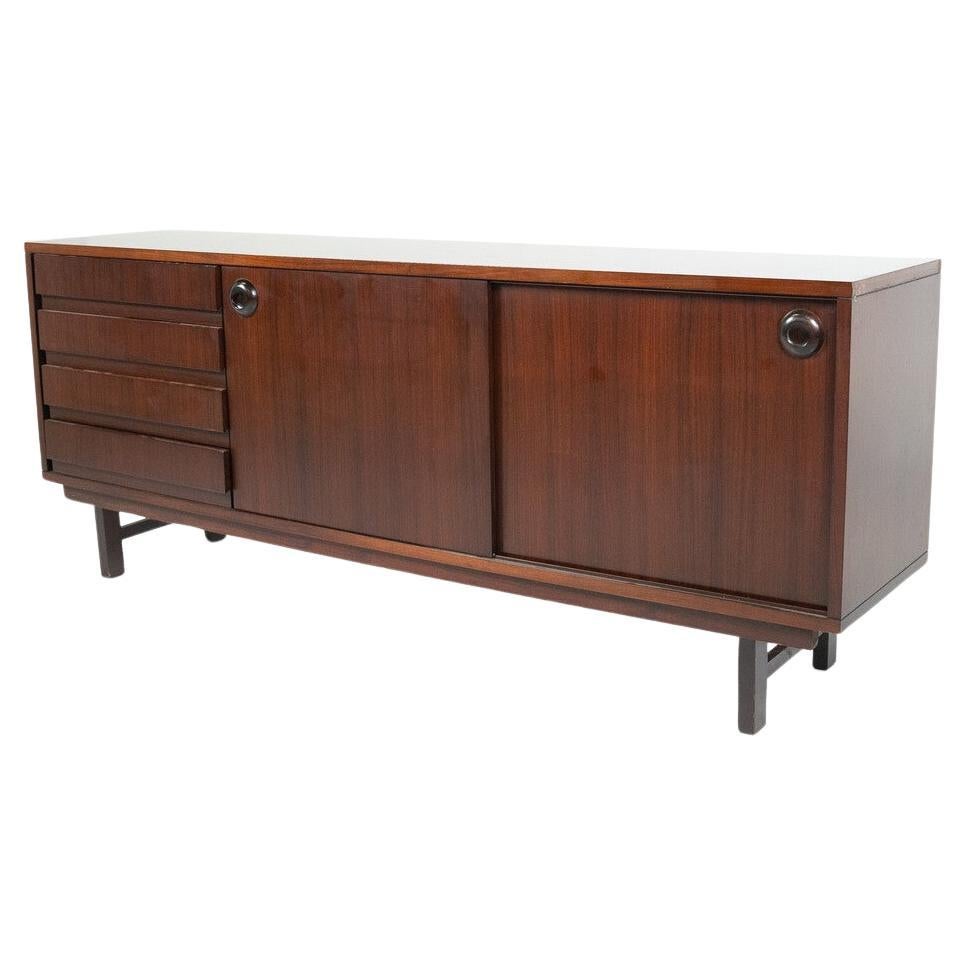 Buffet en bois moderne du milieu du siècle, Italie
