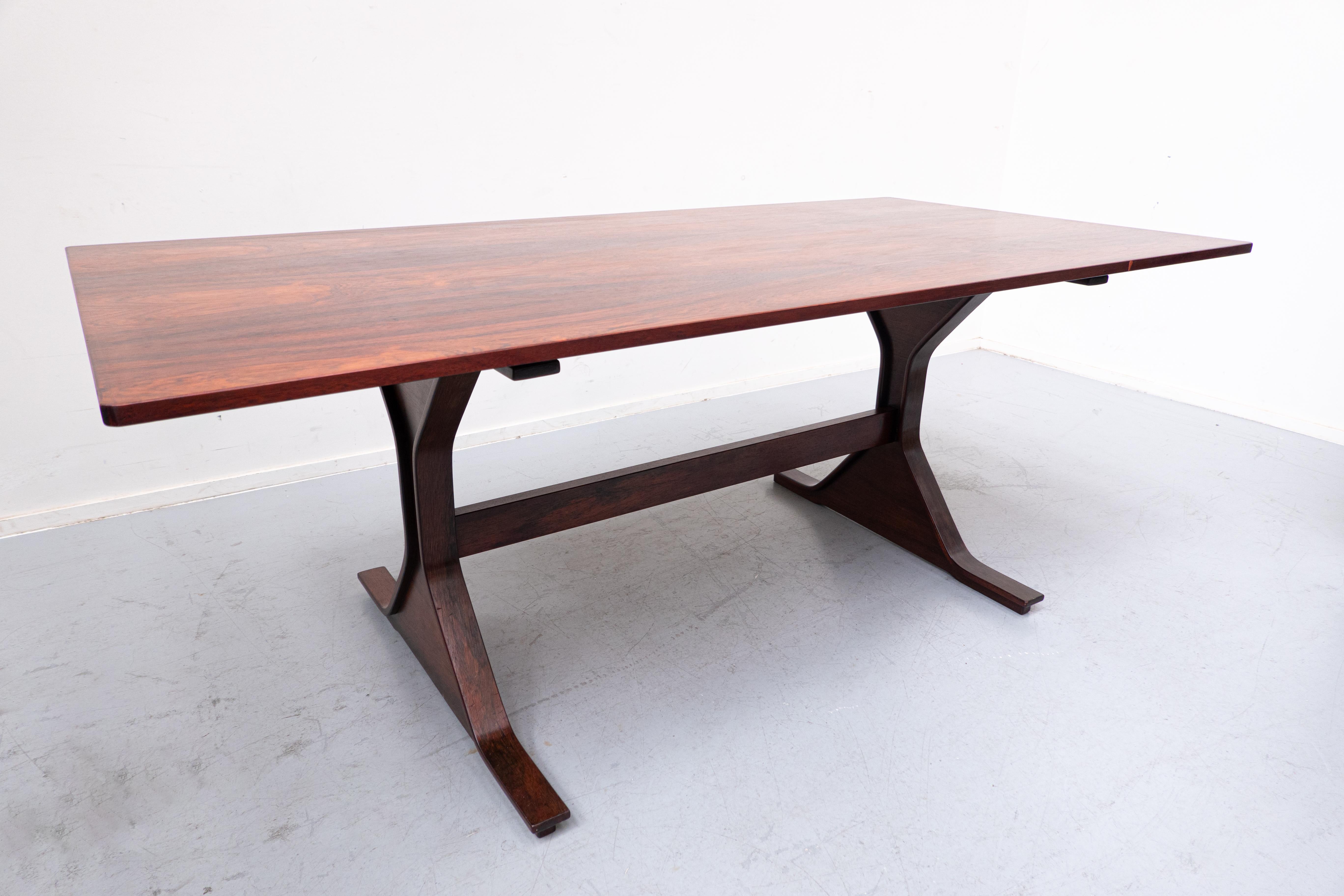 Mid-Century Modern Wooden Table by Gianfranco Frattini for Bernini, 1960s 8