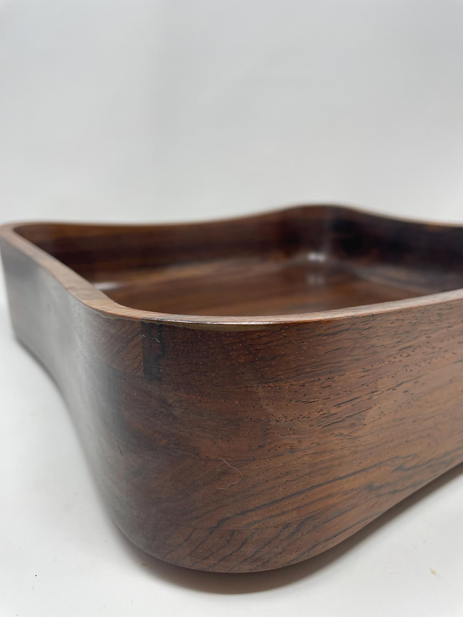 Mid-Century Modern Wooden Tray, Brazil, 1960s For Sale 1