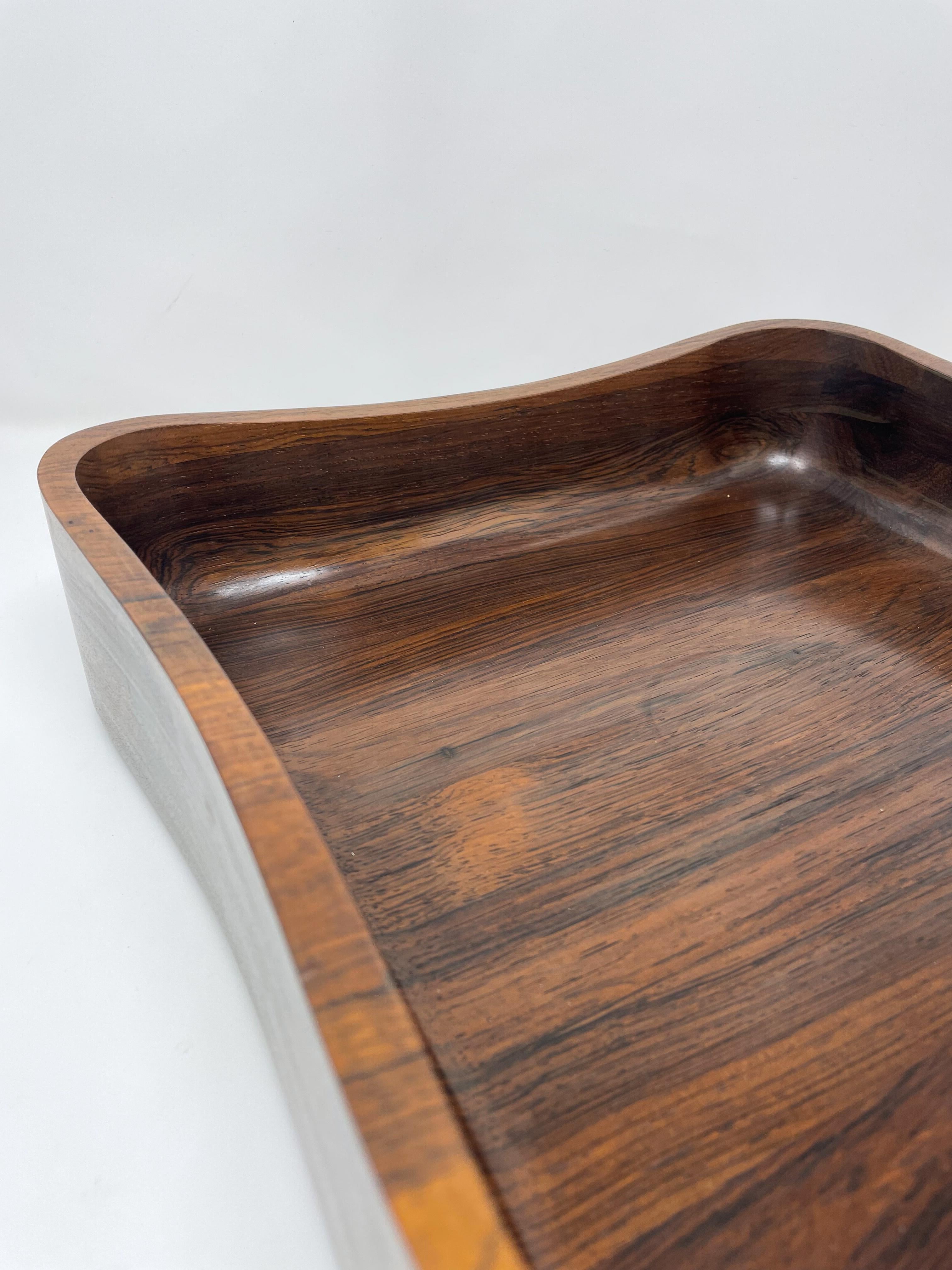 Mid-Century Modern Wooden Tray, Brazil, 1960s For Sale 2
