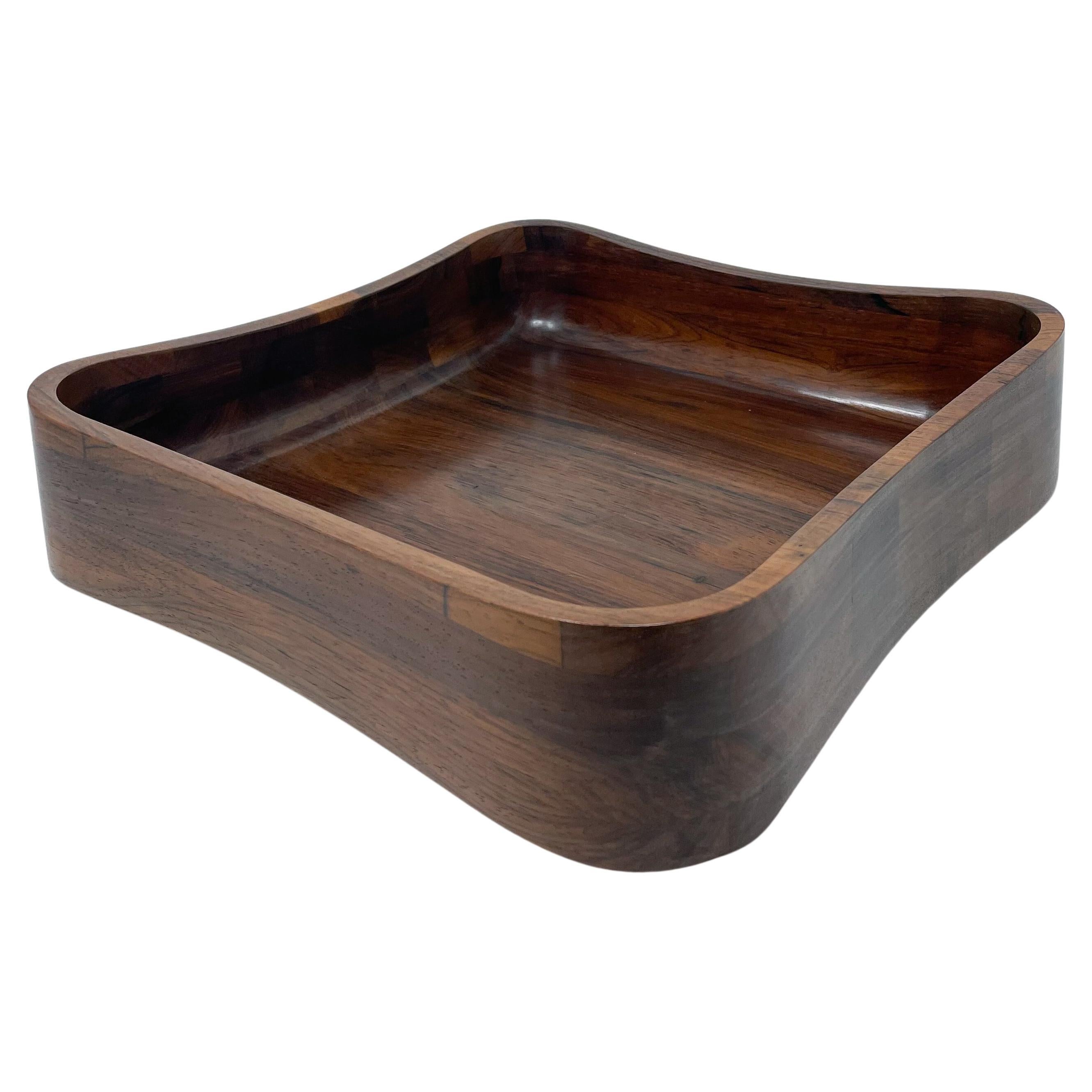 Mid-Century Modern Wooden Tray, Brazil, 1960s For Sale