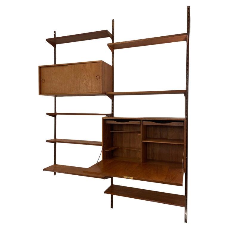 Mid-Century Modern Wooden Wall Unit by Kai Kristiansen, Denmark, 1950s In Good Condition In Brussels, BE