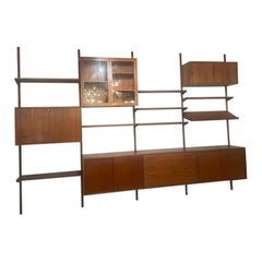Mid-Century Modern Wooden Wall Unit by Kai Kristiansen, Denmark, 1960s