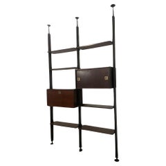 Mid-Century Modern Wooden Wall Unit, Italy, 1960s