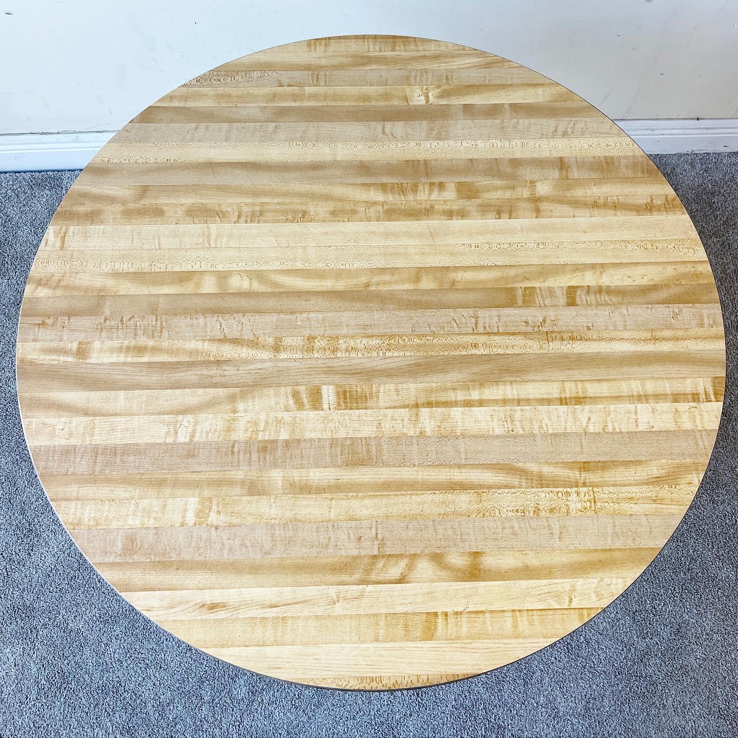 American Mid Century Modern Woodgrain Laminate Dining Table