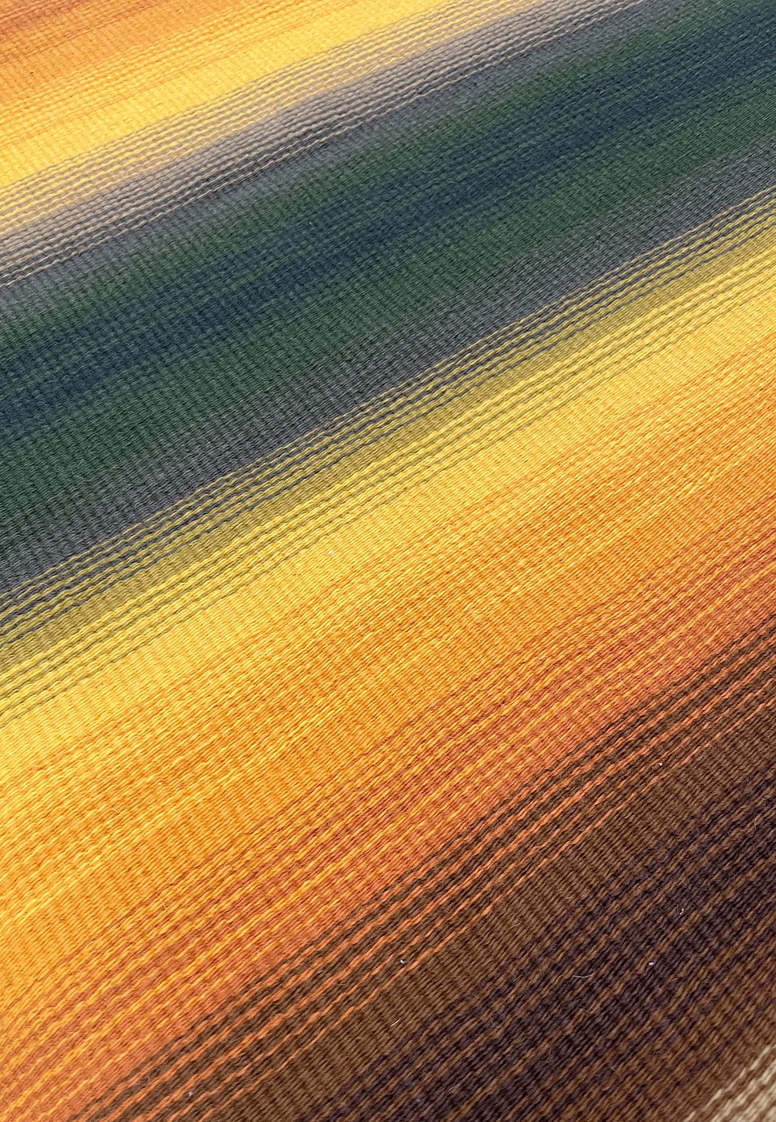 Moderner Wandteppich aus Wolle aus der Jahrhundertmitte Rentukka Ulpu Räty Finnland 1960er Jahre im Angebot 6