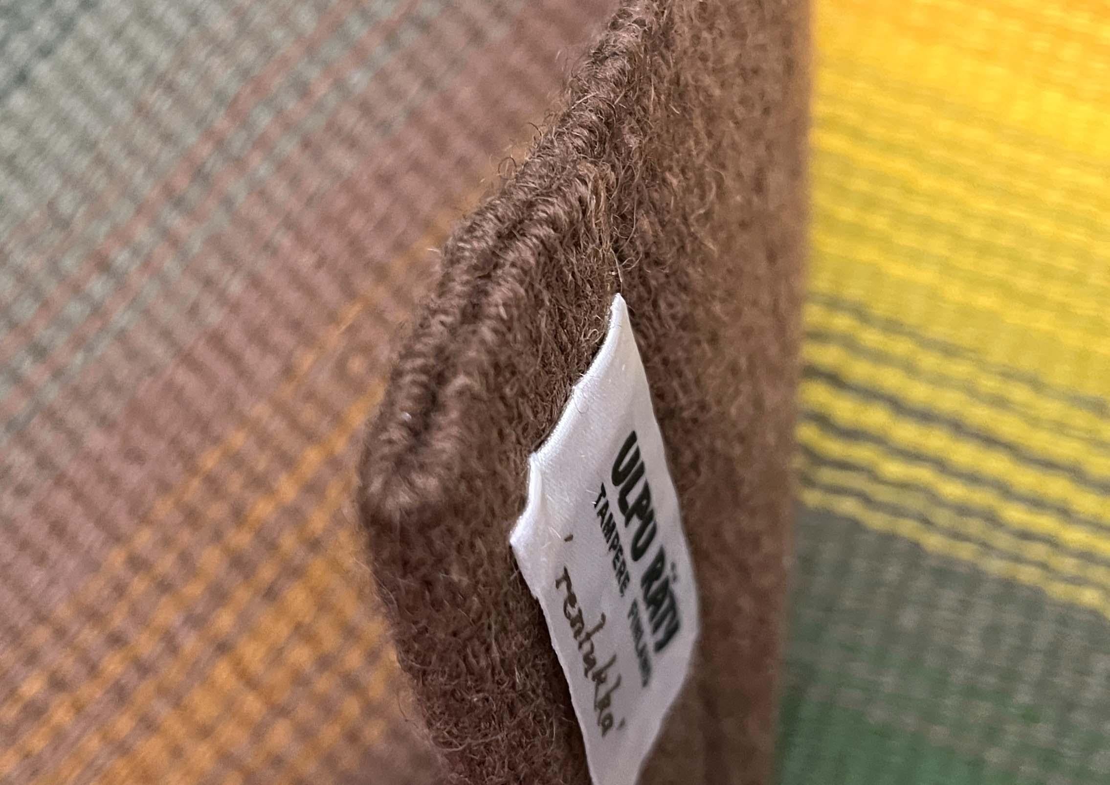 Moderner Wandteppich aus Wolle aus der Jahrhundertmitte Rentukka Ulpu Räty Finnland 1960er Jahre im Angebot 8