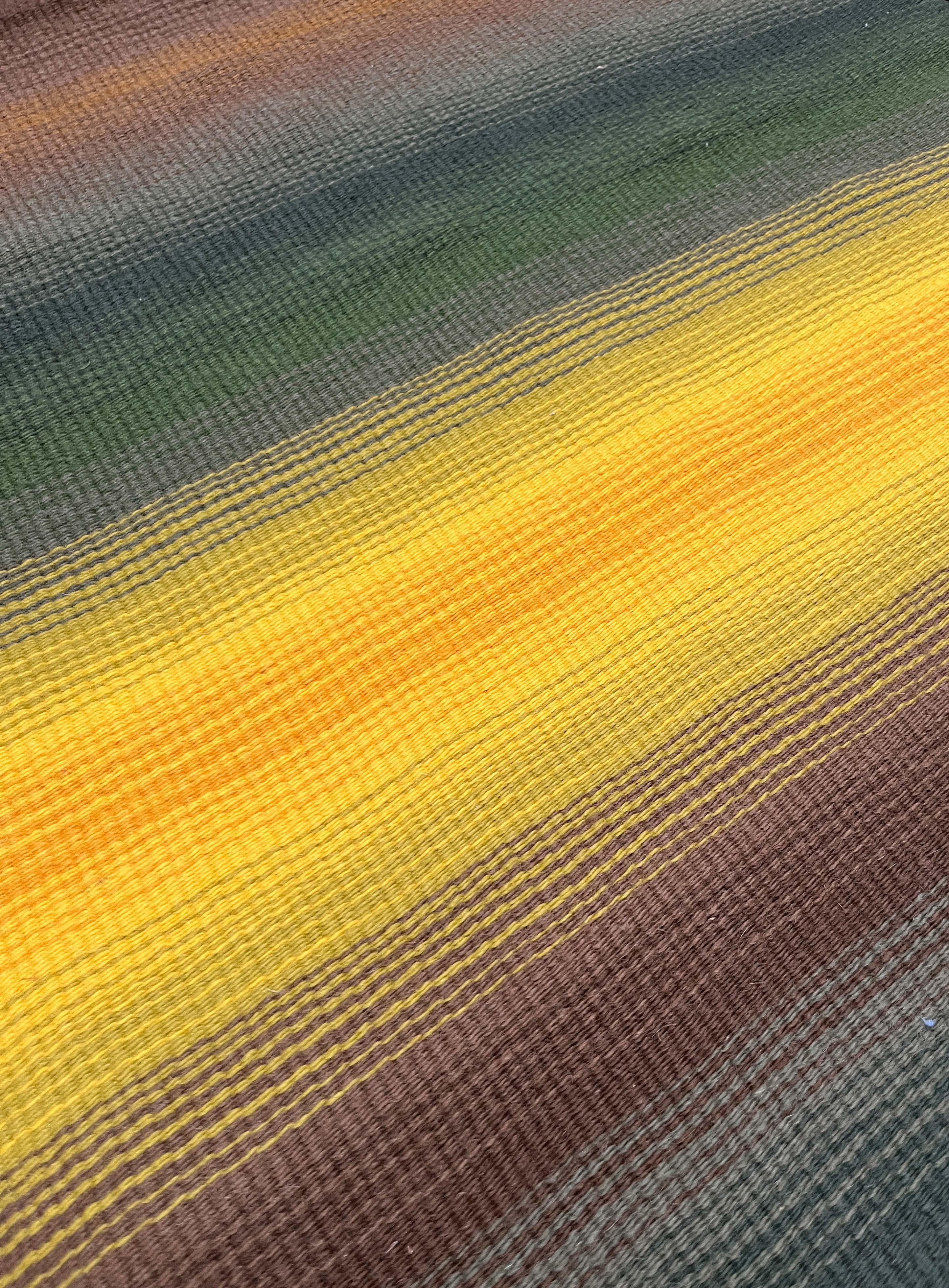 Moderner Wandteppich aus Wolle aus der Jahrhundertmitte Rentukka Ulpu Räty Finnland 1960er Jahre im Angebot 3