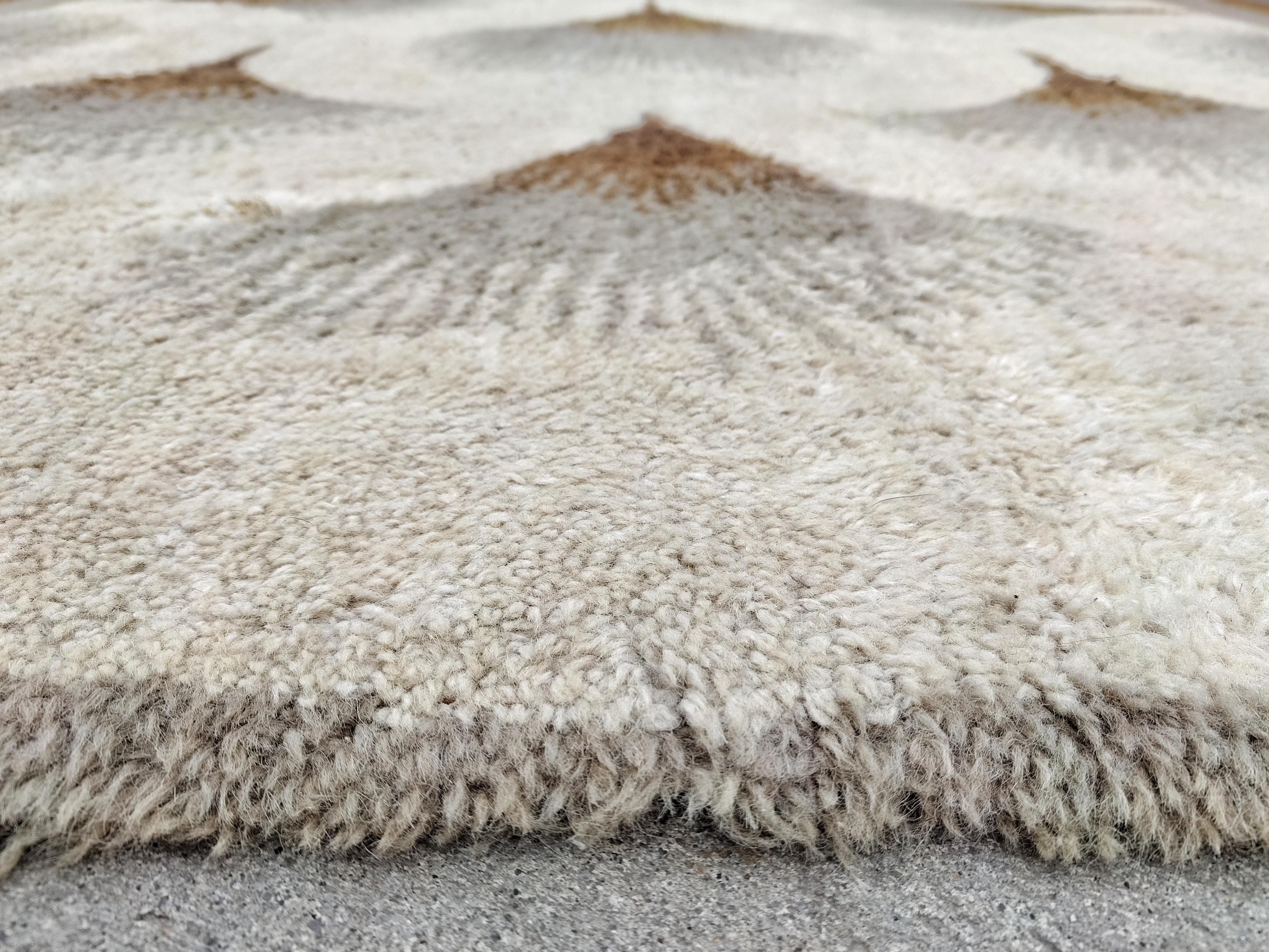 Tapis en laine mi-siècle moderne inspiré de l'Art déco, Allemagne de l'Ouest, années 1970 en vente 4