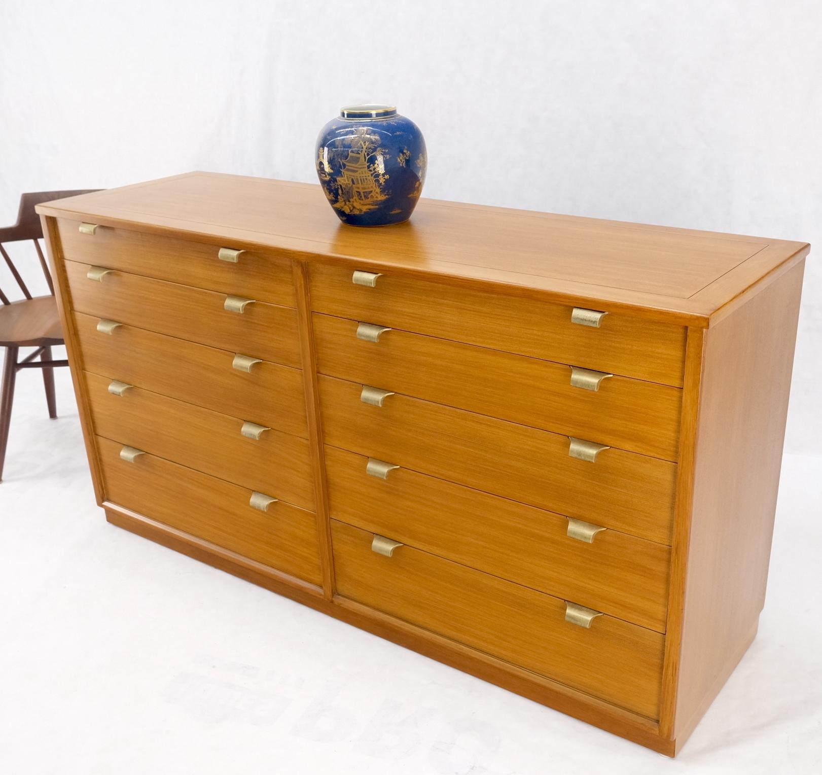 Mid-Century Modern Wormley for Drexel Double 10 Drawer Dresser Credenza MINT! 7
